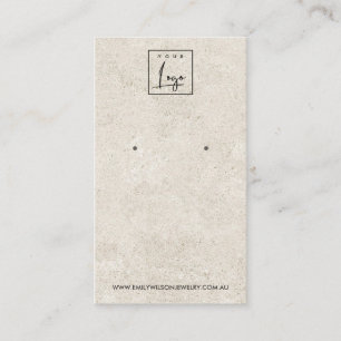 TARJETA DE VISUALIZACIÓN RÚSTICA DE STUCCO BLANCO 