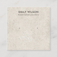 TARJETA DE VISUALIZACIÓN RÚSTICA DE STUCCO BLANCO