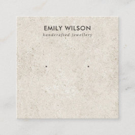 TARJETA DE VISUALIZACIÓN RÚSTICA DE STUCCO BLANCO