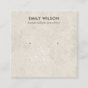 TARJETA DE VISUALIZACIÓN RÚSTICA DE STUCCO BLANCO 