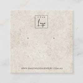 TARJETA DE VISUALIZACIÓN RÚSTICA DE STUCCO BLANCO