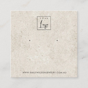 TARJETA DE VISUALIZACIÓN RÚSTICA DE STUCCO BLANCO 