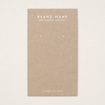 Tarjeta de visualización Rústica minimalista de Kr