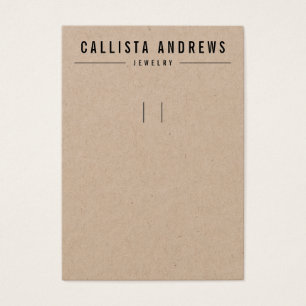 Tarjeta de visualización sencilla de Kraft Paper