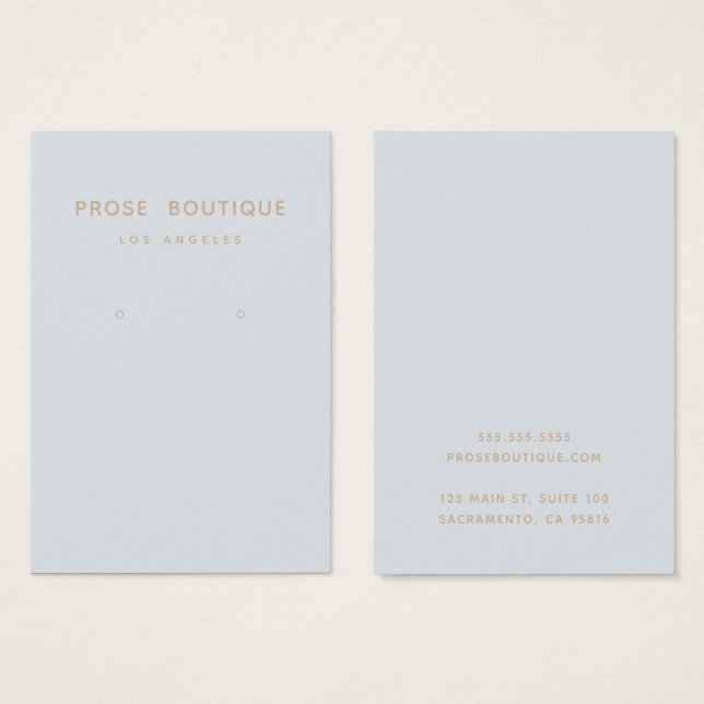 Tarjeta de visualización sencilla de la conexión d (Anverso y reverso)