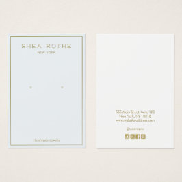 Tarjeta de visualización sencilla y moderna de col