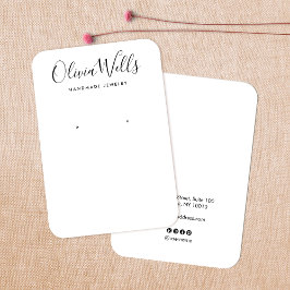 Tarjeta de visualización sencilla y moderna de ing