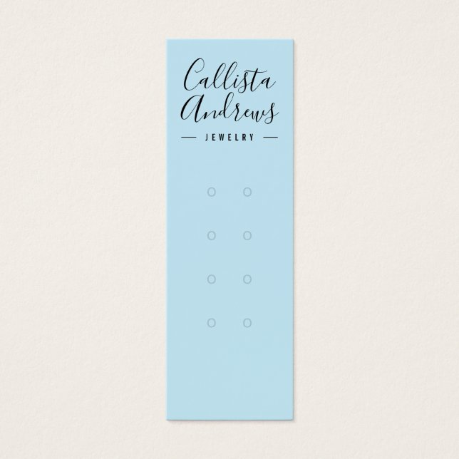 Tarjeta de visualización simple azul-negra múltipl (Frente)