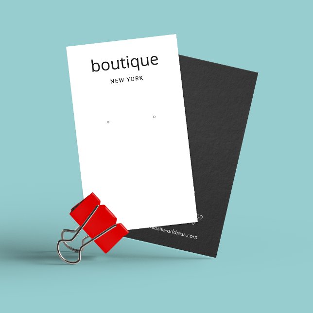 Tarjeta de visualización simple blanca moderna de  (Subido por el creador)
