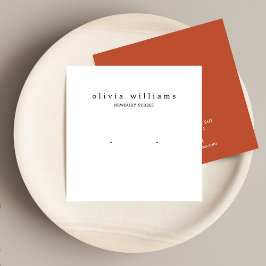 Tarjeta de visualización simple cuadrada para el a