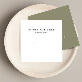 Tarjeta de visualización simple cuadrada para el a