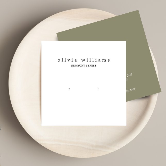 Tarjeta de visualización simple cuadrada para el a (Subido por el creador)