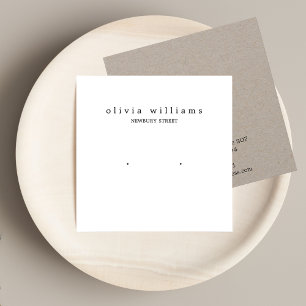 Tarjeta de visualización simple cuadrada para el e