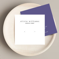 Tarjeta de visualización simple cuadrada para el e