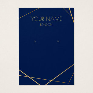 Tarjeta de visualización simple de auriculares geo