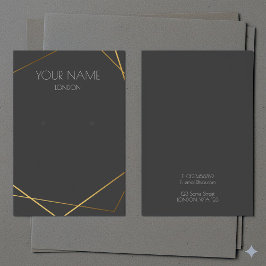 Tarjeta de visualización simple de auriculares geo