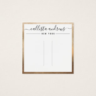 Tarjeta de visualización simple de clip de pelo cu