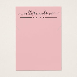 Tarjeta de visualización simple de collar de escri