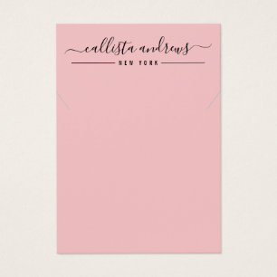 Tarjeta de visualización simple de collar de escri