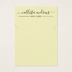 Tarjeta de visualización simple de collar de guion