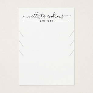 Tarjeta de visualización simple de collar múltiple