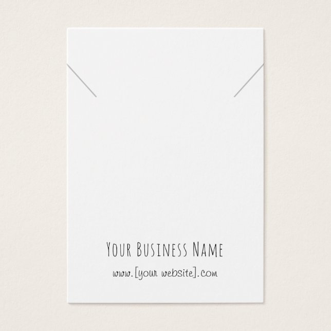 Tarjeta de visualización simple de color de escrit (Frente)