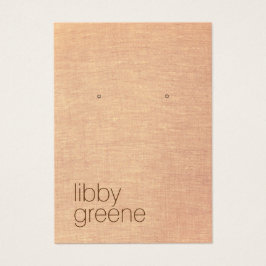 Tarjeta de visualización simple de jewelry Earl de