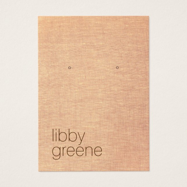 Tarjeta de visualización simple de jewelry Earl de (Frente)