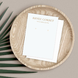 Tarjeta de visualización simple de joyas de earnin