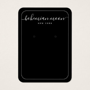 Tarjeta de visualización simple de joyas de escrit