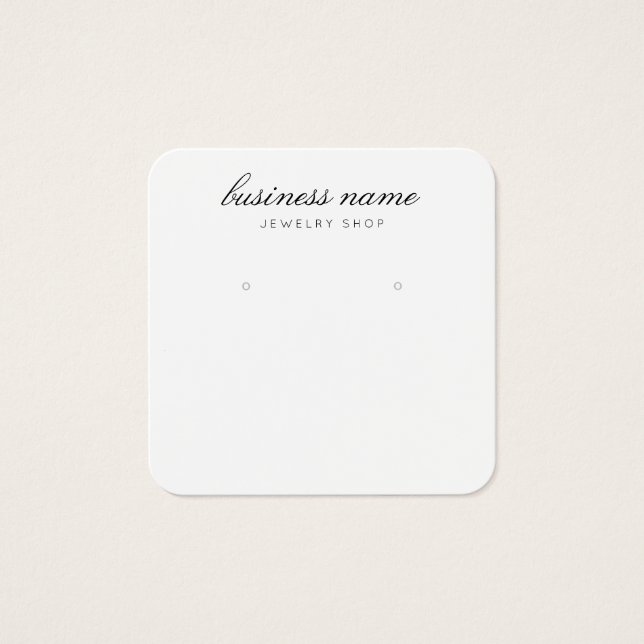 Tarjeta de visualización simple de joyas de gananc (Anverso)