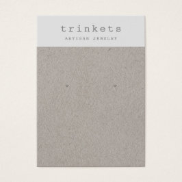 Tarjeta de visualización simple de joyas de Kraft 