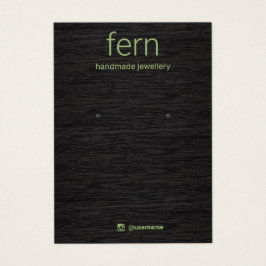 Tarjeta de visualización simple de joyería de made