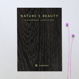 Tarjeta de visualización simple de joyería retro d