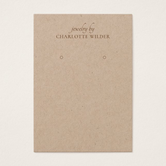 Tarjeta de visualización simple de Kraft (Frente)