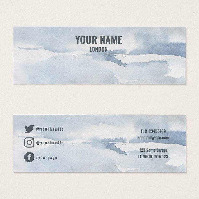 Tarjeta de visualización simple de la inclinación  (Anverso y reverso)