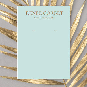 Tarjeta de visualización simple de los bordes azul