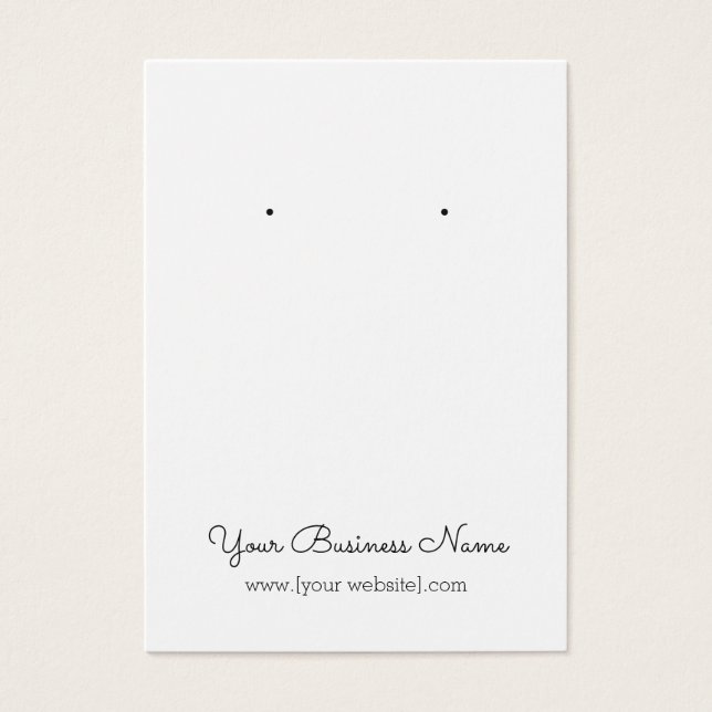 Tarjeta de visualización simple de Personalizado d (Frente)