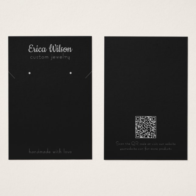 Tarjeta de visualización simple del collar de colo (Anverso y reverso)