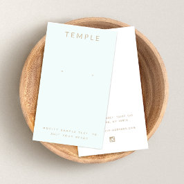 Tarjeta de visualización simple elegante de color