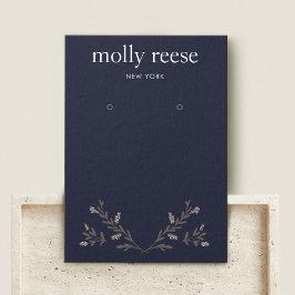 Tarjeta de visualización simple elegante de ramas 