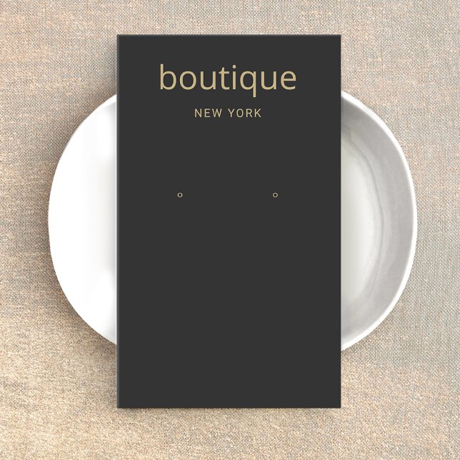 Tarjeta de visualización simple negra moderna de l (Subido por el creador)
