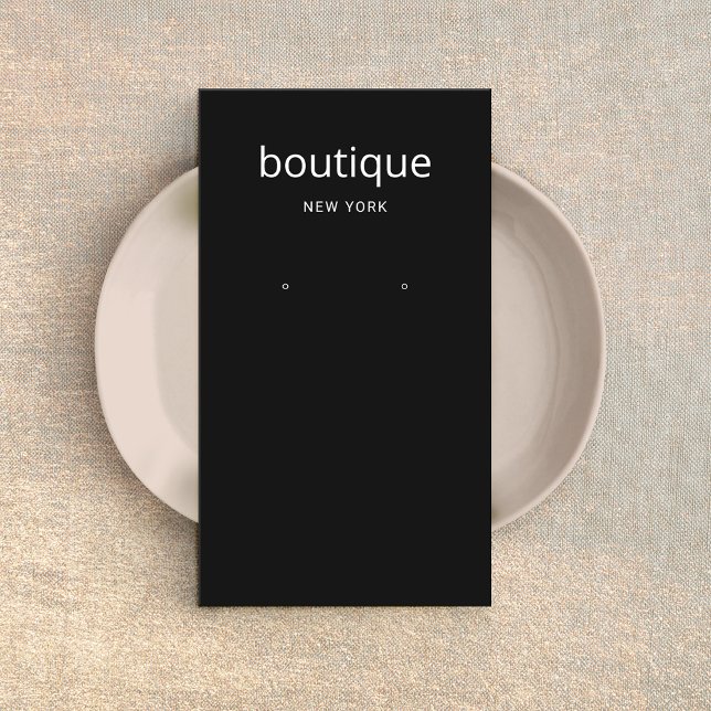 Tarjeta de visualización simple negra moderna de l (Subido por el creador)