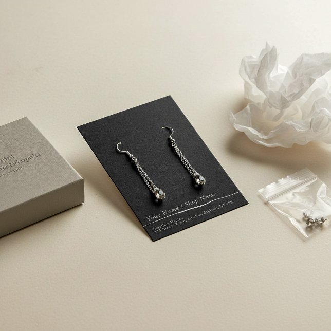 Tarjeta de visualización simple para el anclaje de (Simple stud earring display card)