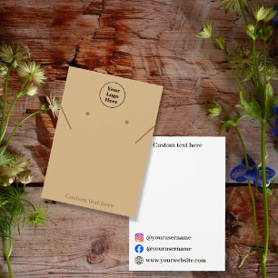 Tarjeta de visualización simple y elegante de anil