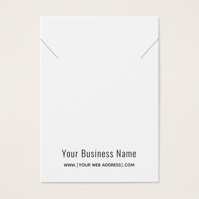 Tarjeta de visualización simple y moderna de colla (Frente)