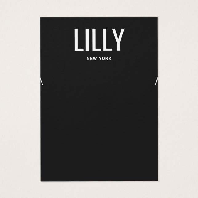 Tarjeta de visualización simple y moderna de colla (Frente)