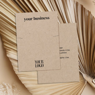 Tarjeta de visualización simple y moderna de Kraft