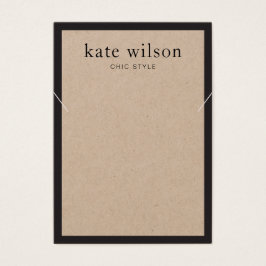 Tarjeta de visualización simple y moderna del coll