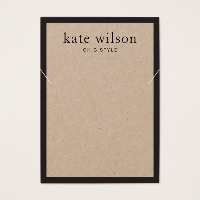 Tarjeta de visualización simple y moderna del coll (Frente)